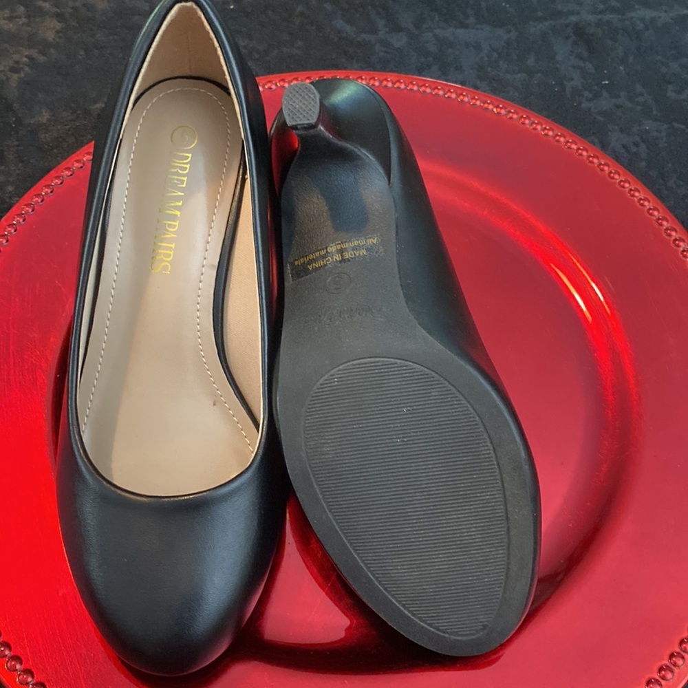 Black pumps. Round toe, small 2” petite heel. Brand new, never worn. - Picture 3 of 7